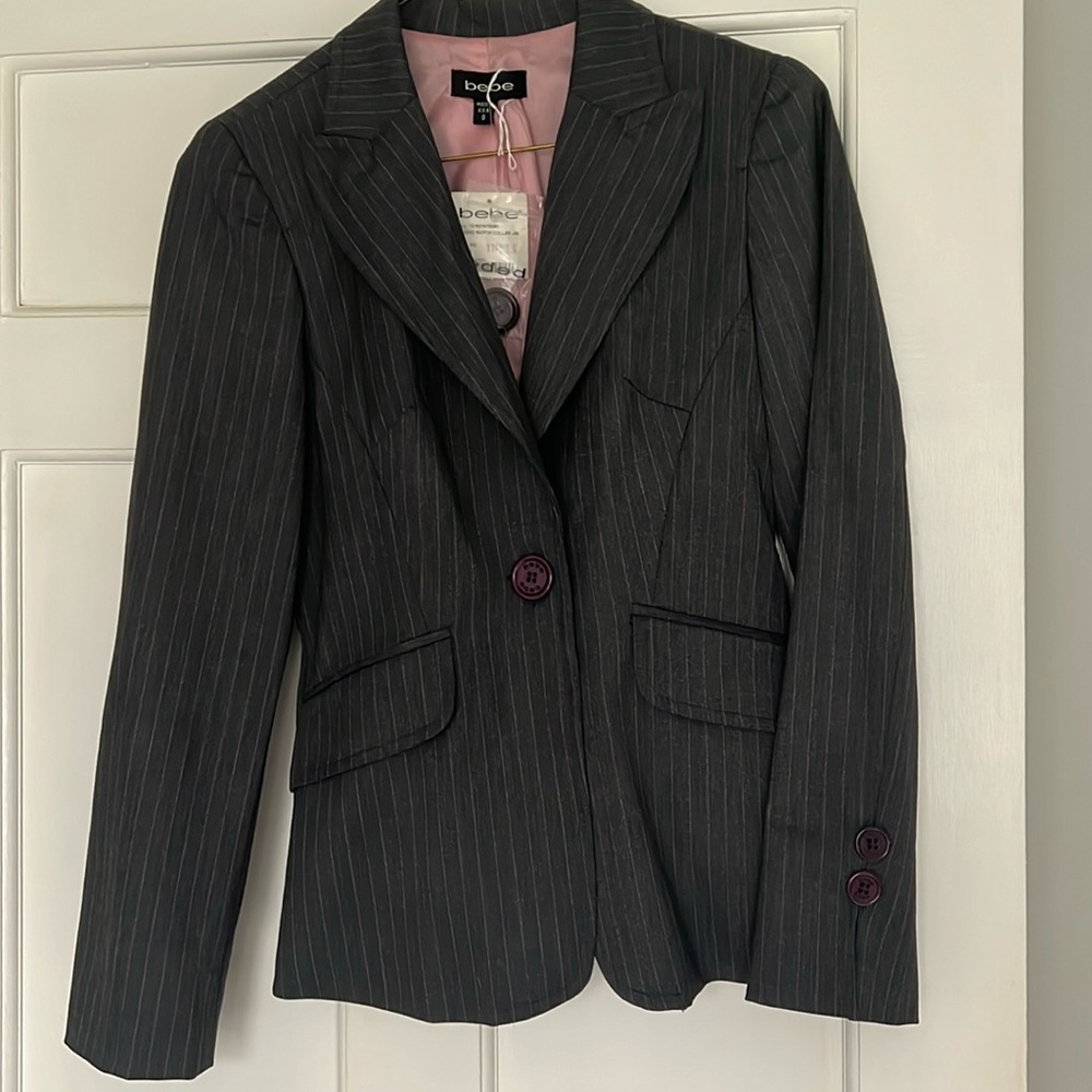 Bebe jacket and matching ruffle skirt